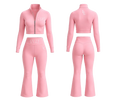 Luxe Lane Sculpt Flare Set – Pastel Pink