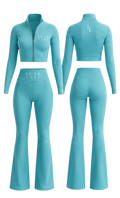 Luxe Lane Sculpt Flare Set – Turquoise